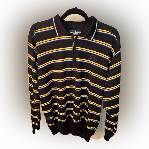 Green Coast Yachting Sweater 50%merino wool size L - Picture 2 of 13